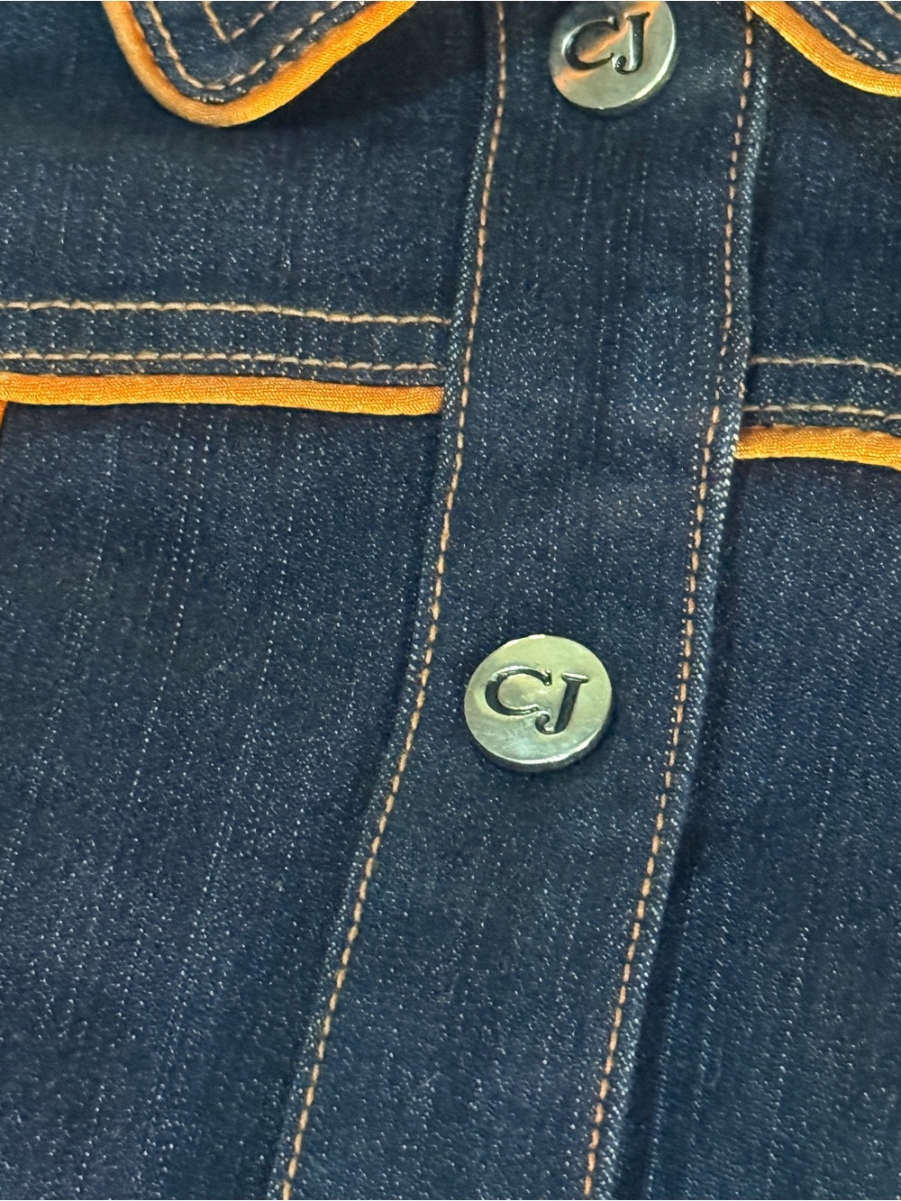 Crest Jeans Vintage Dark Denim Cropped Jacket - Picture 3 of 7